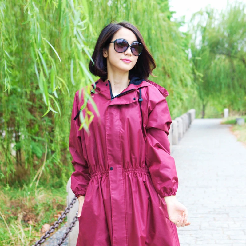 Women Raincoat Bicycle Waterproof Rain Poncho Regenjas Chubasqueros Travel Coat Impermeable Plastic Raincoat Clothing QQG338