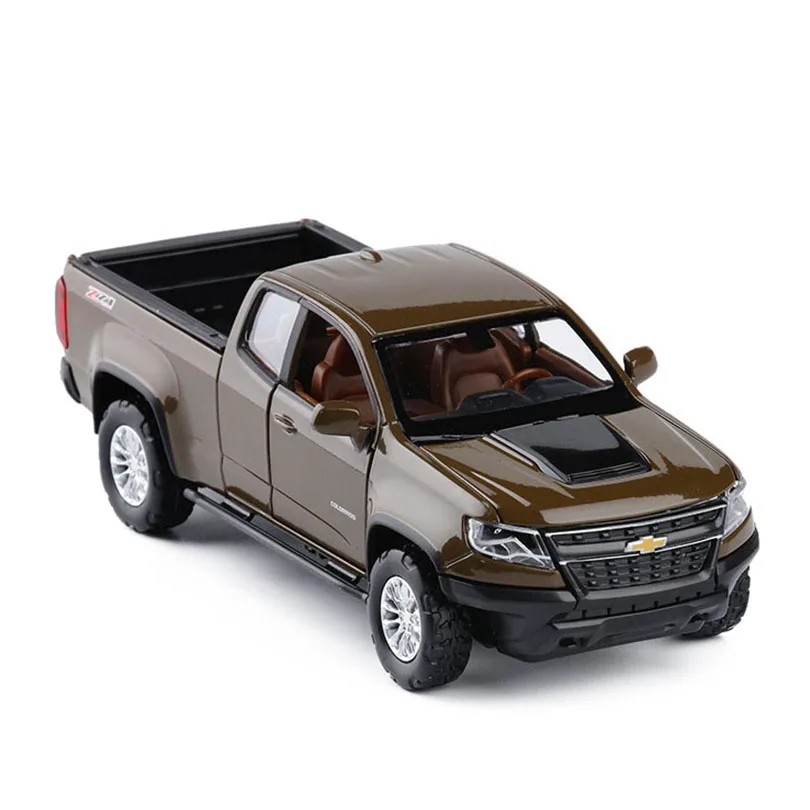 

1/32 Colorado pick Simulation Vehicle Off-road Model Alloy Pull Back Toy Car Collection Gift Ornament Children's Toys kids