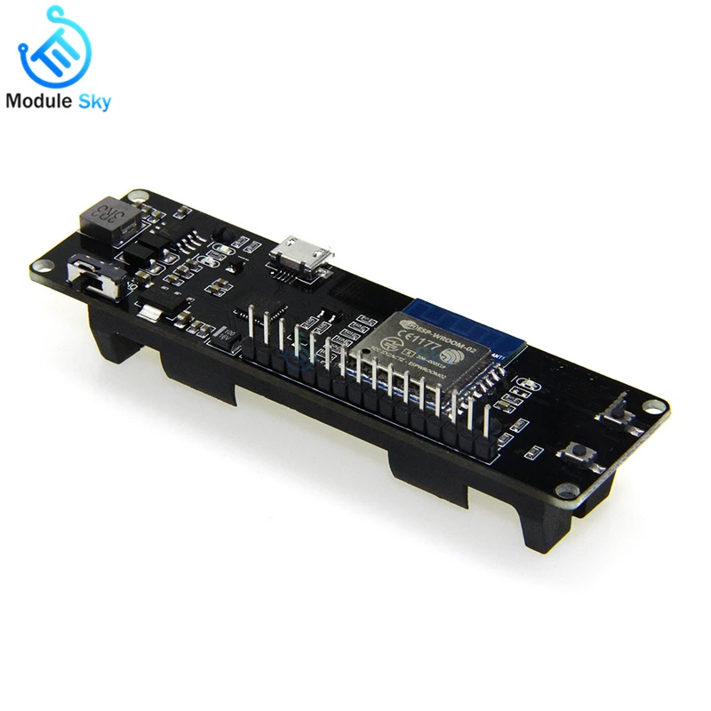 

WiFi Development board Esp-Wroom-02 Motherboard ESP8266 Mini WiFi for Nodemcu Module 18650 Battery power supply for Arduino