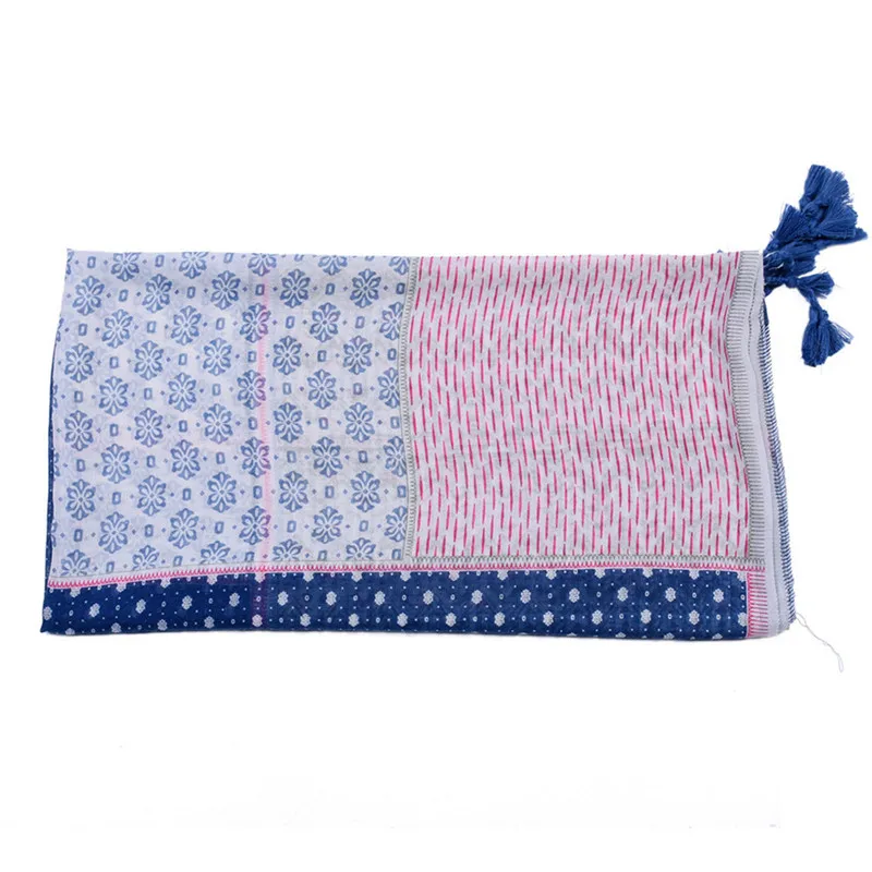  Contact Color Print Tassel Scarves Pattern Ladies Large Wrap Shawl women's scarves handkerchief hij