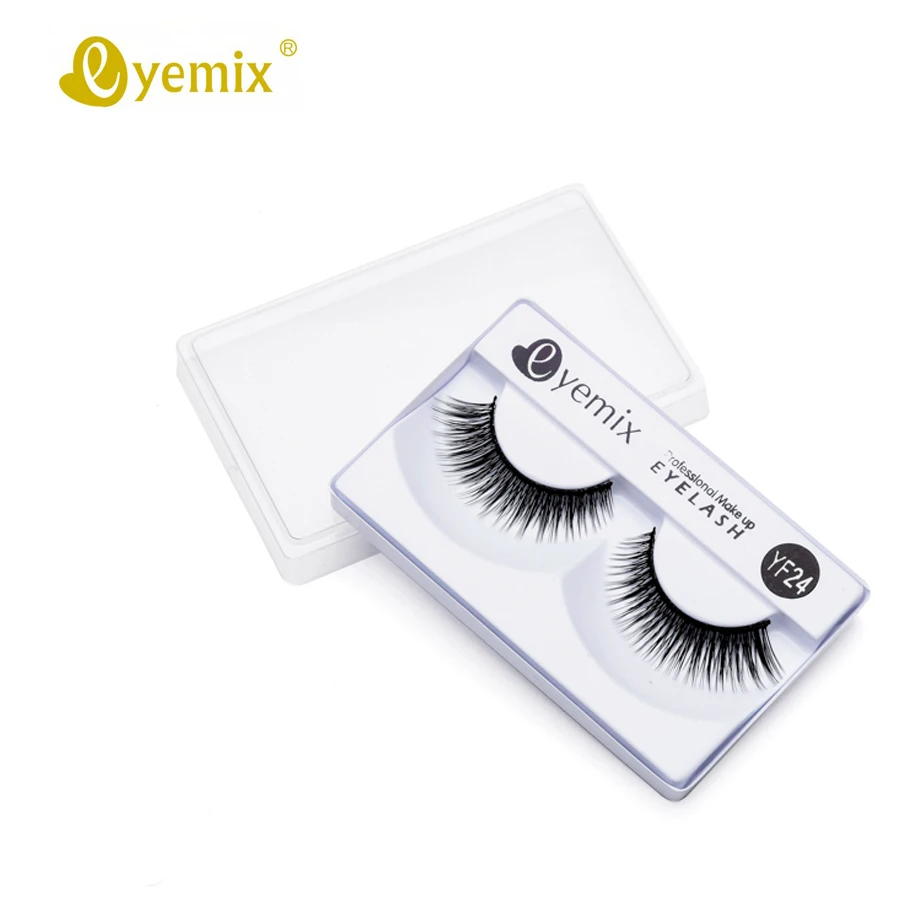 

Eyemix Faux Cils Natural YF24 Eyelash Handmade Beauty Fake Mink Eyelash For Eyelash Extension Cilios Mink