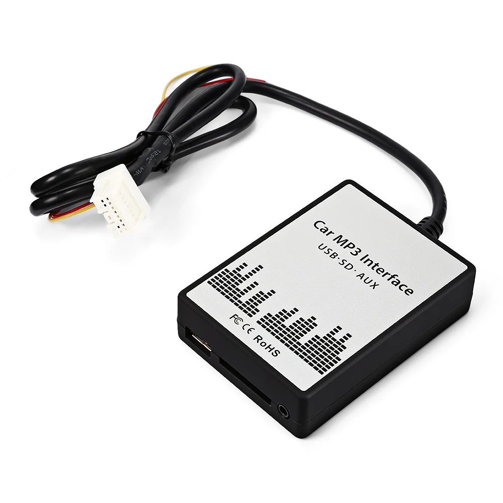 

Car Audio Interface Adapter for NISSAN Ford Infiniti MP3 Player Auto Radio USB Interface Adapter CD Changer 3.5mm jack input 12V