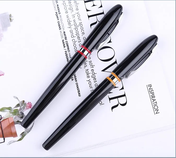 Vermelho e Preto Clipe de Prata Material de Escritório Lote Montmartre Picasso 907 Roller Ball Pen Bola Caneta Pimio Canetas 13.6*1.3 Centímetros 1 pc - 2 de Prata Caneta Pimio Canetas material de