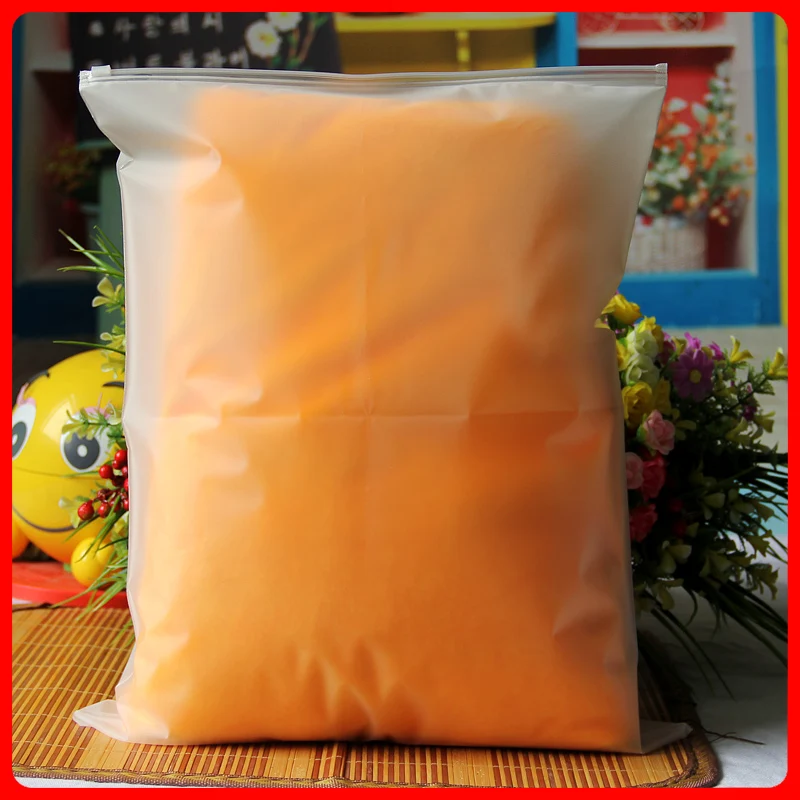 50pcs/lot 35cm*45cm*200mic Clothes Zip Lock Plastic Bag Clear