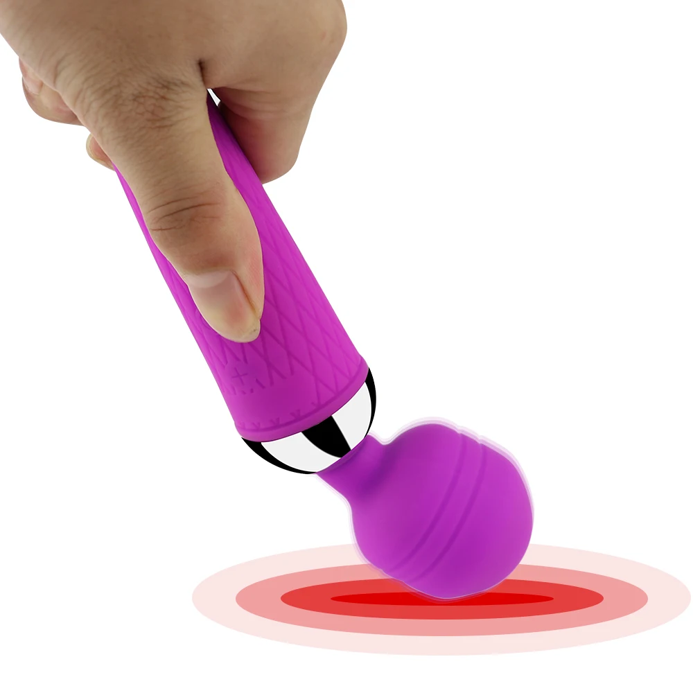 Powerful Oral Clit Vibrators for Women USB Charging AV Magic Wand Vibrator Massager Adult Sex Toys for Woman Masturbator