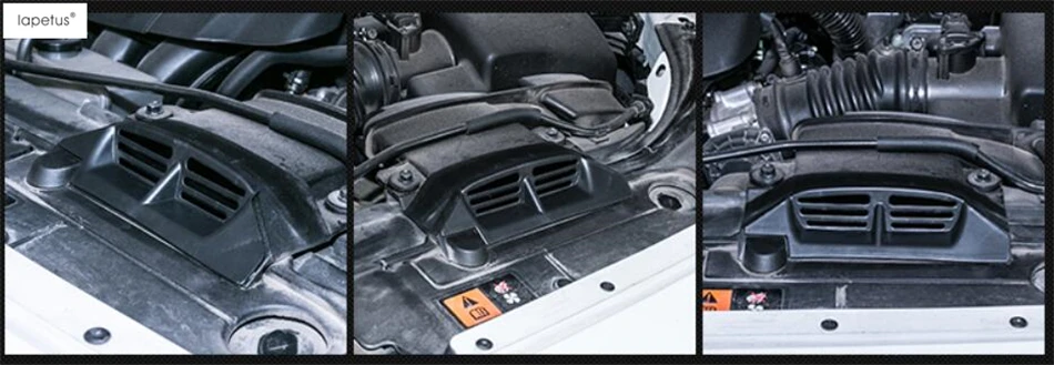 Lapetus Accessories For Mazda 6 Sedan &amp Wagon 2014 - 2017 Engine Warehouse Air Conditioning AC Inlet Vent Molding Cover Kit Trim |
