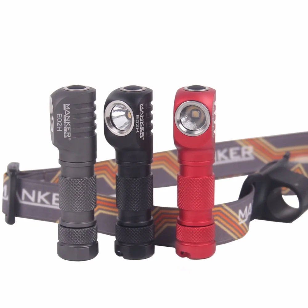 Налобный фонарь ААА Manker E02H 220 лм CREE XPG3 / CRI Nichia 219C светодиодный фонарик с повязкой