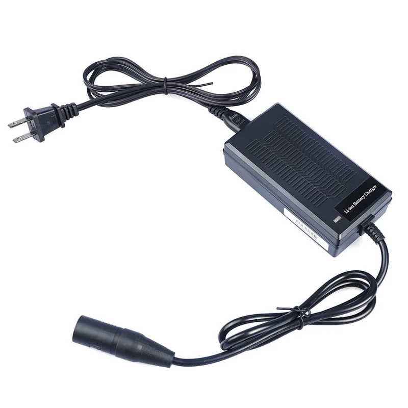 Discount 54V / 42V Microphone Plug 110V-240V Li-ion Electric Bicycle Battery Charger AU EU US UK Output E Bike Charger 5