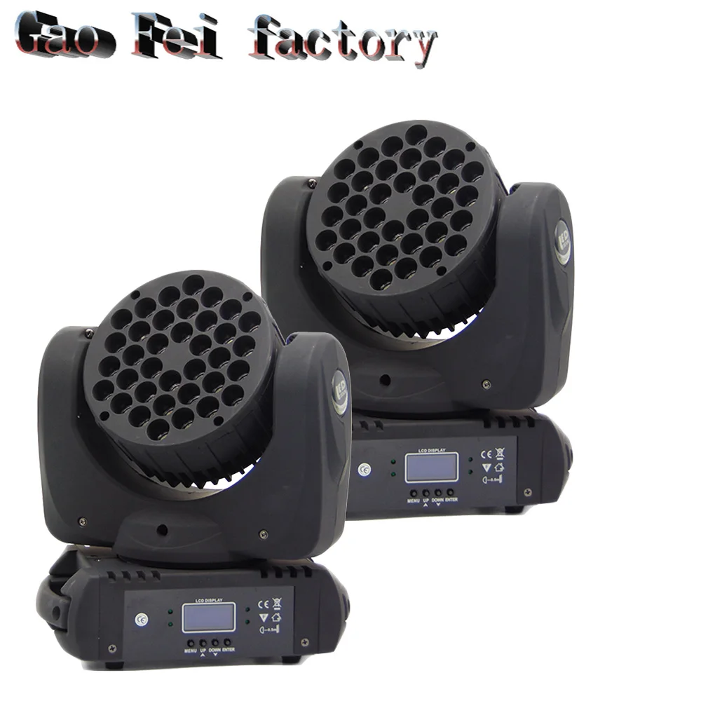 

high quality moving head of 36X12W quad RGBW LED DMX stage light for dj disco mini stage