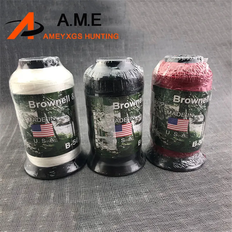 

Standard 1 lb Roll Waxed Twisted Cord String Thread Archery BowString Material Bow String Making Line 2 Colors
