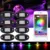 8 шт. авто светодиодный свет рок под тело света RGB автомобилей Атмосфера лампы приложение телефон Управление автомобиль под лампы