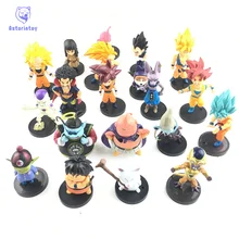 Dragon Ball Z PVC Figuras Brinquedos 20 pçs/lote Son Goku Freeza Vetega Majin Buu Gotenks Whis Marca Karin Beerus