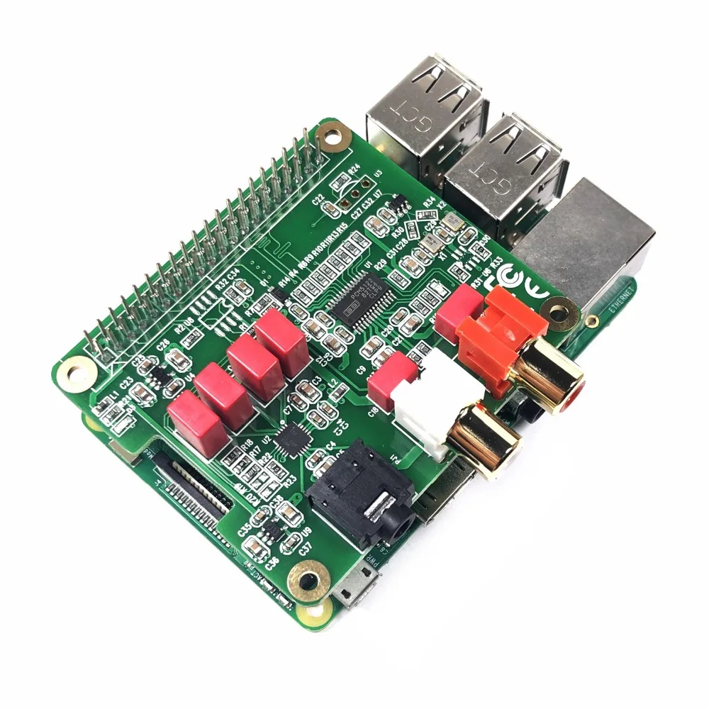 RPI HiFi DAC Hat PCM5122 Аудио Звуковая карта Плата расширения для Raspberry Pi 4 3 B + Zero