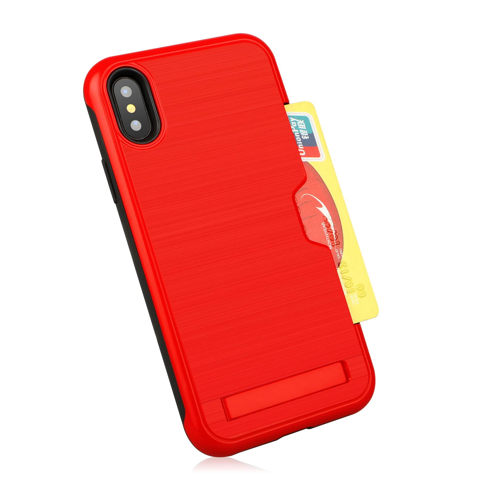 

Ultra Thin TPU+PC Brushed Mobile Phone Case For iPhone Xs Max 6.5" Shock Absorption