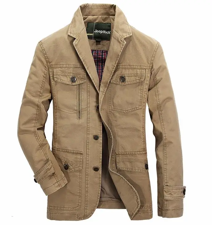 Compra verde chaqueta de los hombres online al por mayor