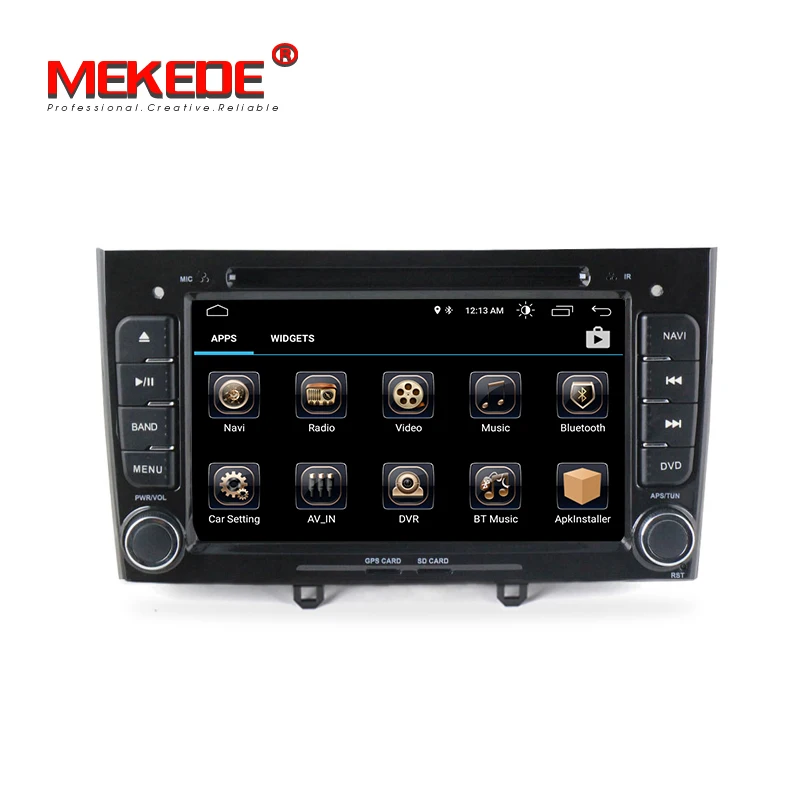 Sale MEKEDE Quad-core Android8.1 2din Car dvd player for Peugeot 408 2010-2011 & Peugeot 308 I (T7) 2008-2011 car gps navigator 2
