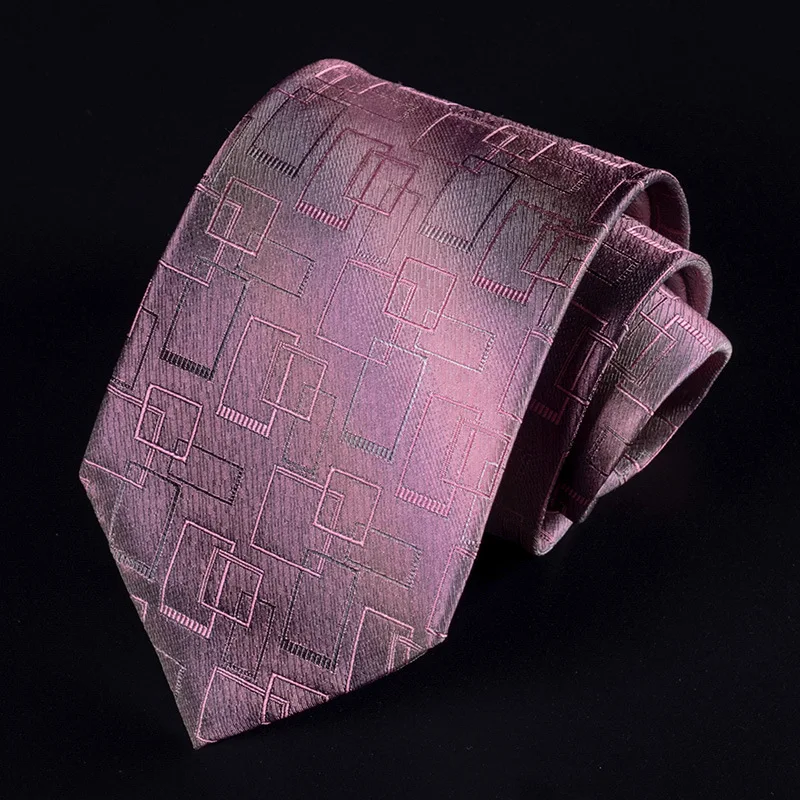 Шелк мужской галстук платье Бизнес жених свадебное занятие галстук тонкий формальный галстук Corbatas подарок для отца - Цвет: A3718