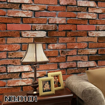 

dining room 3D wall paper roll stone brick design background wall vinyl wallpaper roll modern for living room wall covering