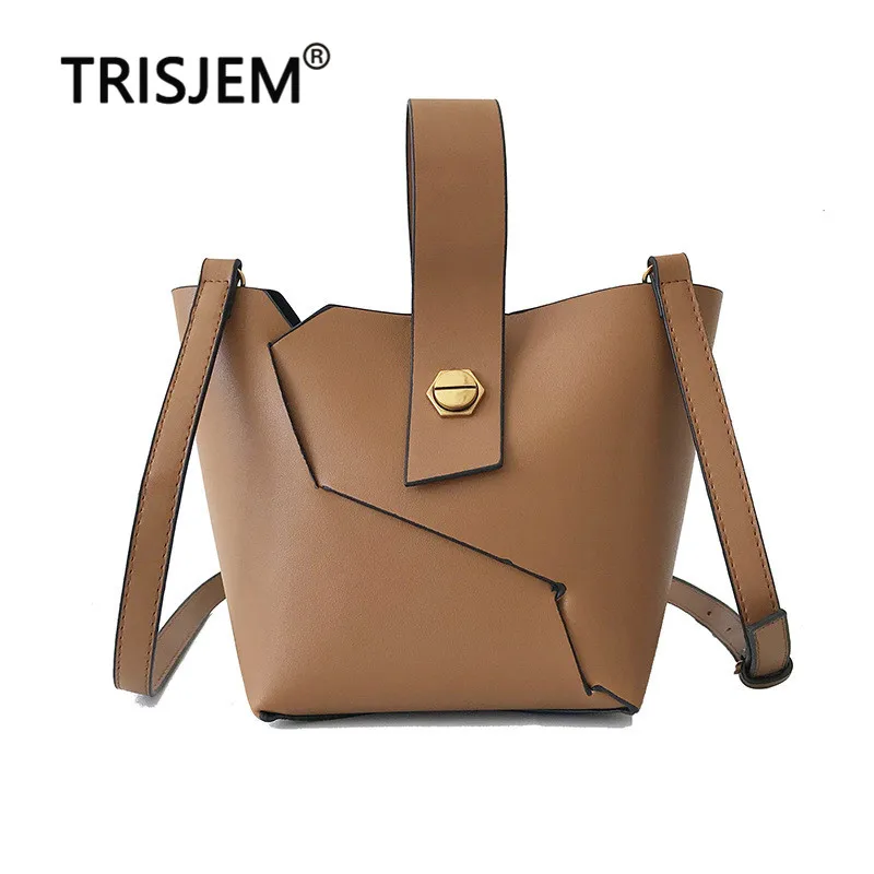 

Vintage Female Alligator Bucket Bag Tote Bag 2019 New High Quality PU Leather Women's Designer Handbag Shoulder Messenger Bag