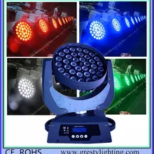 4 шт./лот 36 10 Вт RGBW с переменной фокусировкой для мытья СИД moving головной