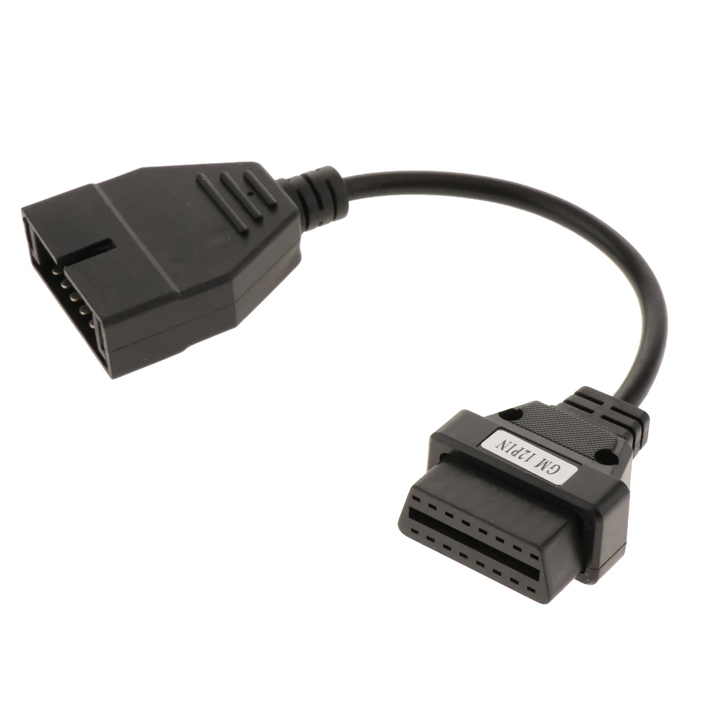 1 шт. 255 мм 12Pin OBD1 до 16 Pin OBD2 Соединительный Кабель адаптер для автомобиля GM черный| |