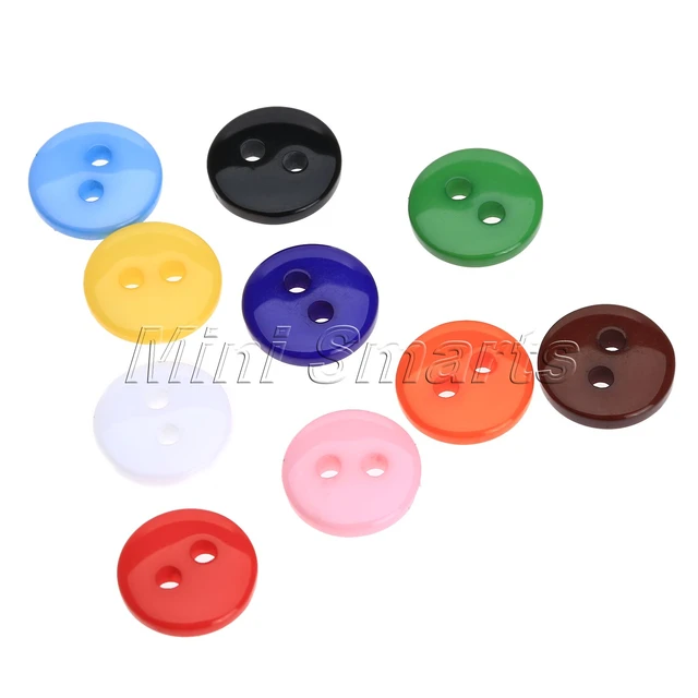 9-30mm Two Holes Multicolour Small Buttons Suit Pad Button Bread Round  Resin Sewing Buttons Diy Clothing Crafts Scrapbooking - AliExpress