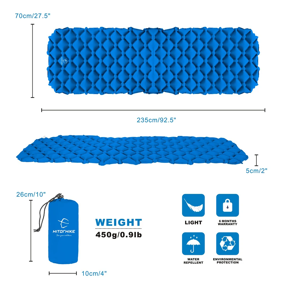 Inflatable sleeping pad 1.3