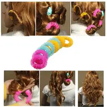 8 шт. Hairdress Волшебные Волосы Стайлинг крупные бигуди спиральные бигуди DIY Инструменты Стайлинг аксессуар Y929