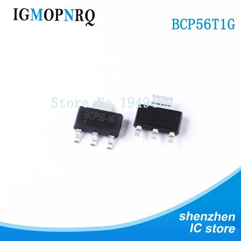 

10PCS BCP56T1G SOT223 BCP56 Bipolar junction transistor (BJT) 1A 100V NPN new original free shipping