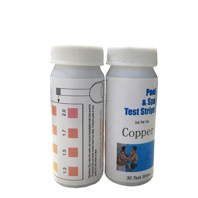 2 Pack Copper Test Kits With 30 Strips/bottle for Ionizer System Pool Purifier 2