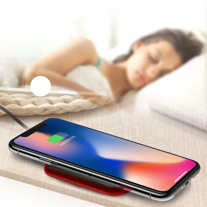 SIKAI 10 Вт Qi Беспроводной Зарядное устройство для iPhone X 8 samsung Note S8 плюс S7 S6 край
