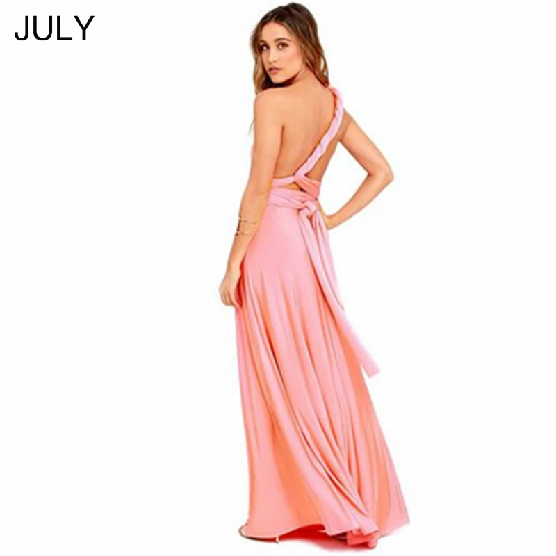 

Sexy Women Boho Maxi Club Dress Red Bandage Long Dress Party Multiway Bridesmaids Convertible Infinity Robe Longue Femme 2019New