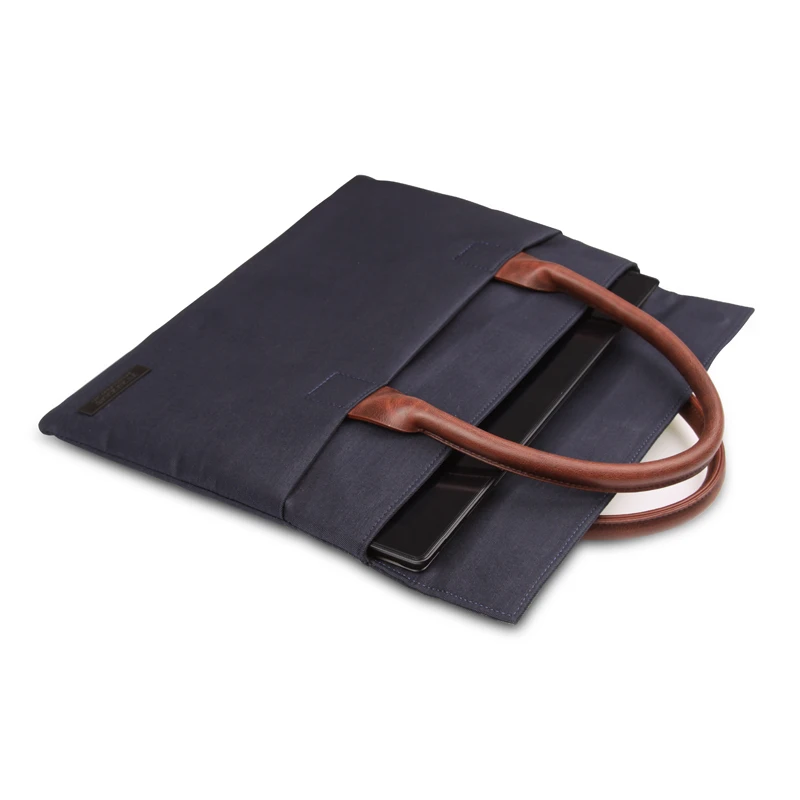 D-парк новая сумка ткань Оксфорд и натуральная кожаный кейс для ноутбука сумки для Apple Macbook 12 дюймов, рукав сумка для ноутбука 12 дюймов