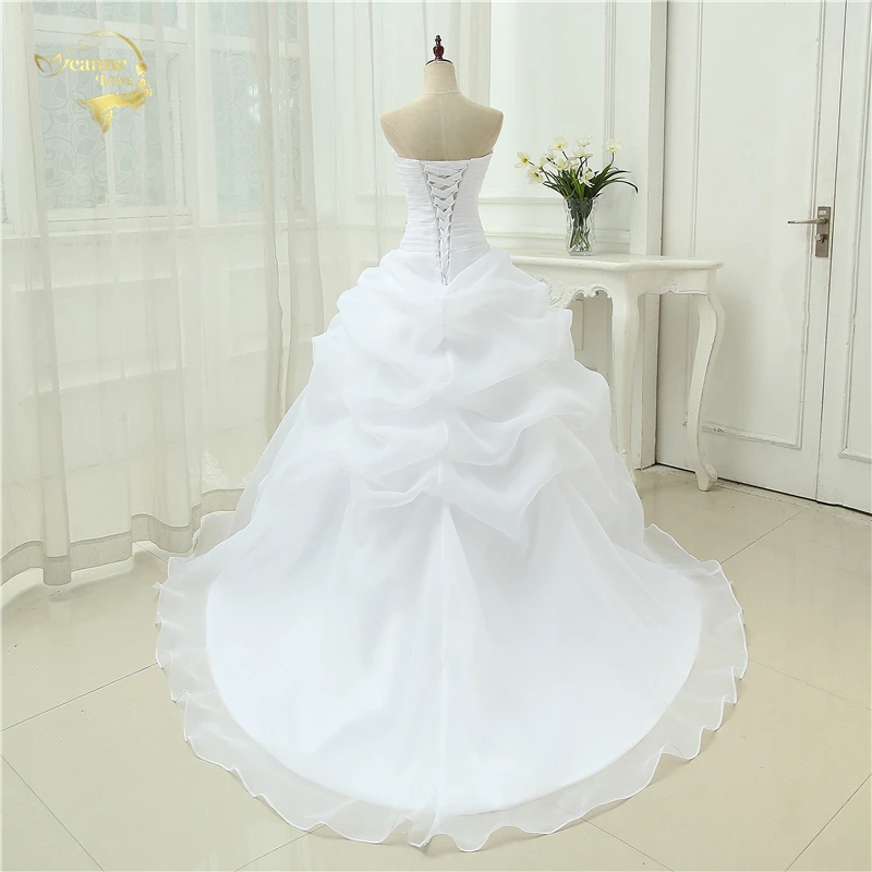 US $77.90 Hot Sale New Arrival Vestido De Noiva A Line Bridal Gown Beading White Ivory Wedding Dress 2020 Robe De Mariage Casamento Ow3199
