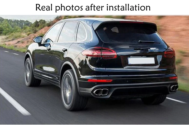 Для Porsche 11 19 лет Cayenne хвост горла высококачественная нержавеющая сталь