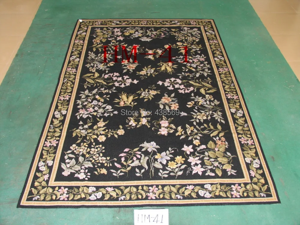 Free shipping 10K 6'X9' classical antique needlepoint rugs, 100 New Zealand wool rugs wholesale