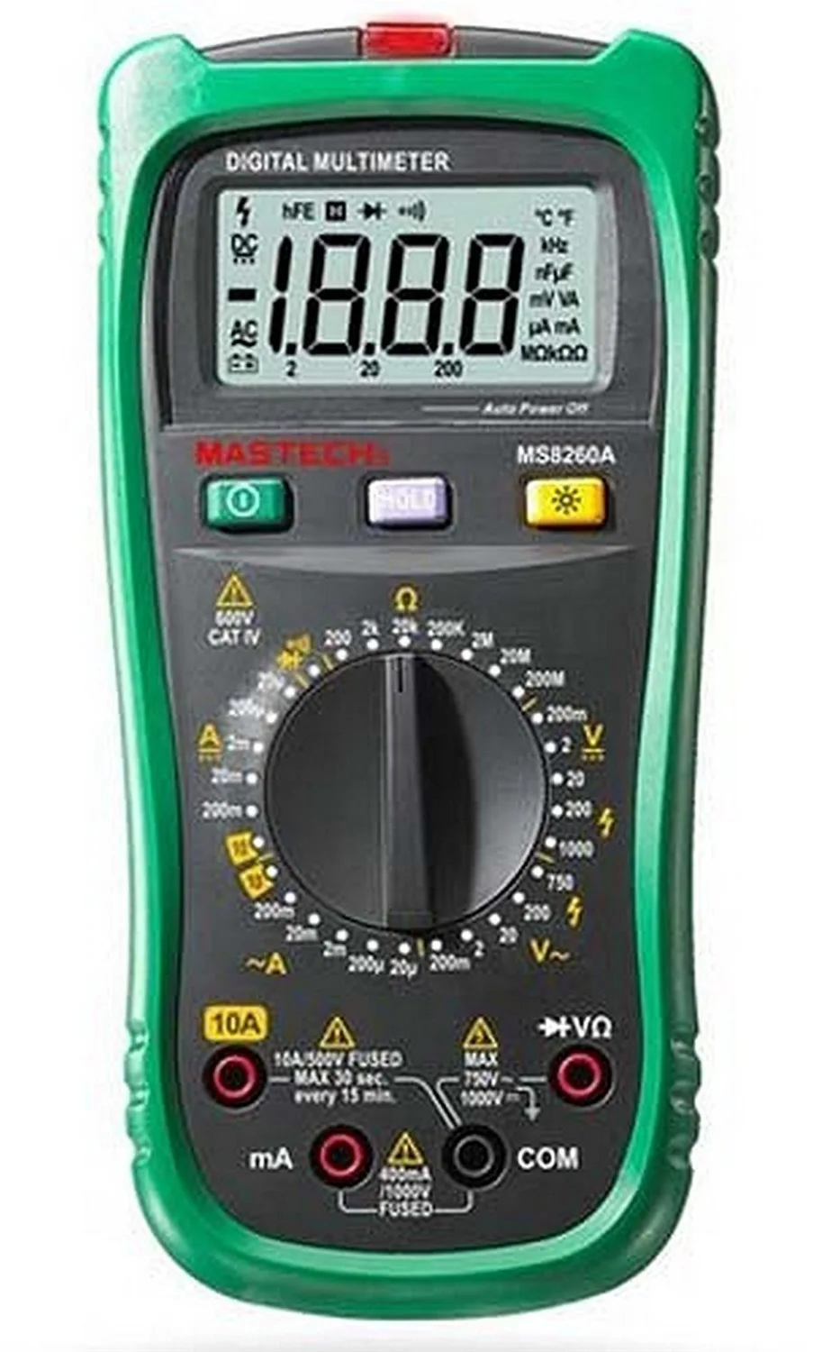 

MASTECH MS8260A Digital Multimeter AC/DC Voltage Current Resistance Meter