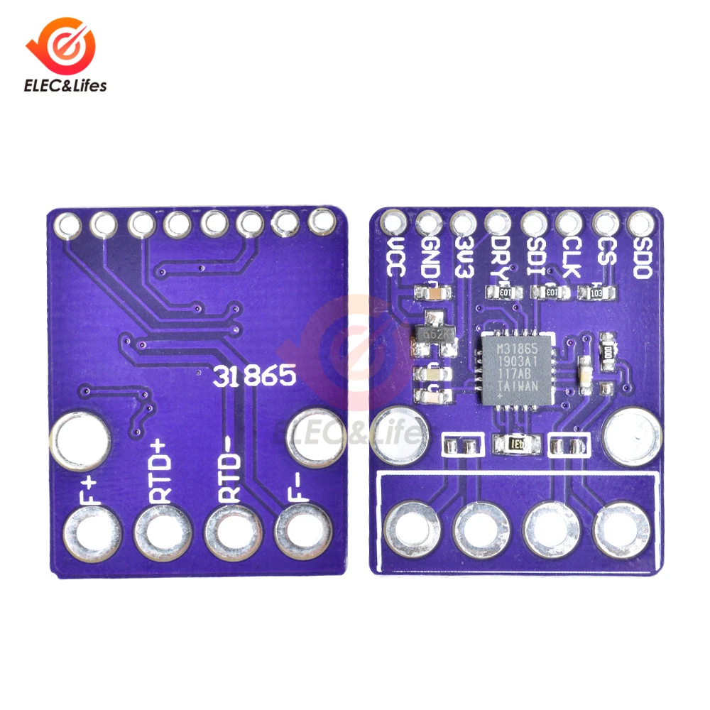 MAX31865 RTD Платиновое сопротивление температурный детектор PT100 к PT1000 температурные термопары модуль датчика 3,3 В/5 В для Arduino