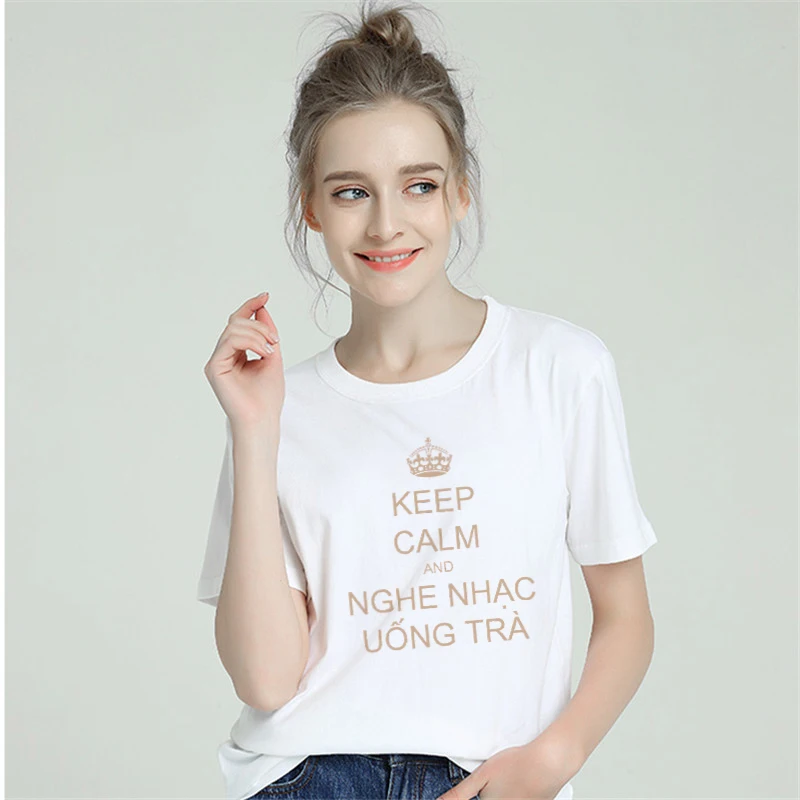 Keep Calm Series Harajuku Aesthetic Summer Tshirt Women Cotton 2019 Plus Size T Shirt Femme Tumblr Print Short Sleeve Tops Tees Keep Calm Series Harajuku Aesthetic Summer Tshirt Women Cotton 2019 Plus Size T Shirt Femme Tumblr Print Short Sleeve Tops Tees