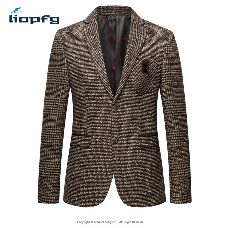 2017 Spring And Autumn Korean woolen Suit Boutique Men'Business Casual ...