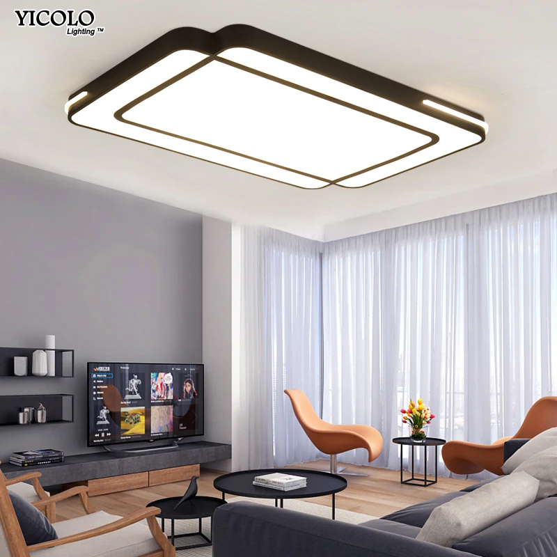 

White black body Modern Led Chandeliers Light For Living Room dining room Indoor Led Chandelier Lighting Fixture AC110-265V dero