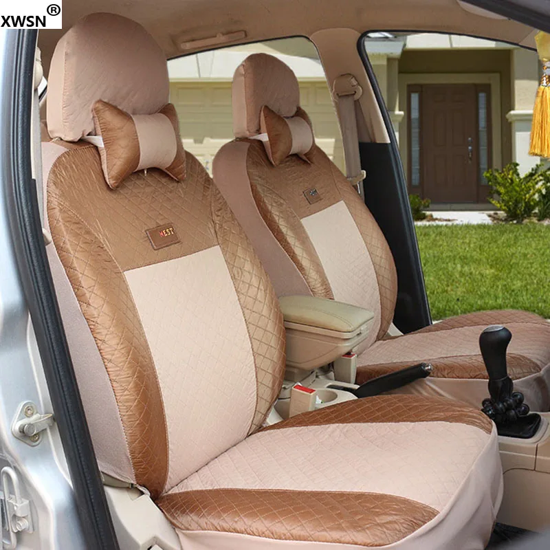 Универсальные чехлы XWSN для автомобильных сидений Benz A B C CLA GLA D E ML SL SLK R S600 series Vito Viano
