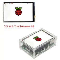 Raspberry Pi 3 Модель B + 3,5 ''дюймовый ЖК-дисплей TFT сенсорный экран + акриловый чехол + сенсорная ручка Совместимость с Raspberry Pi 3