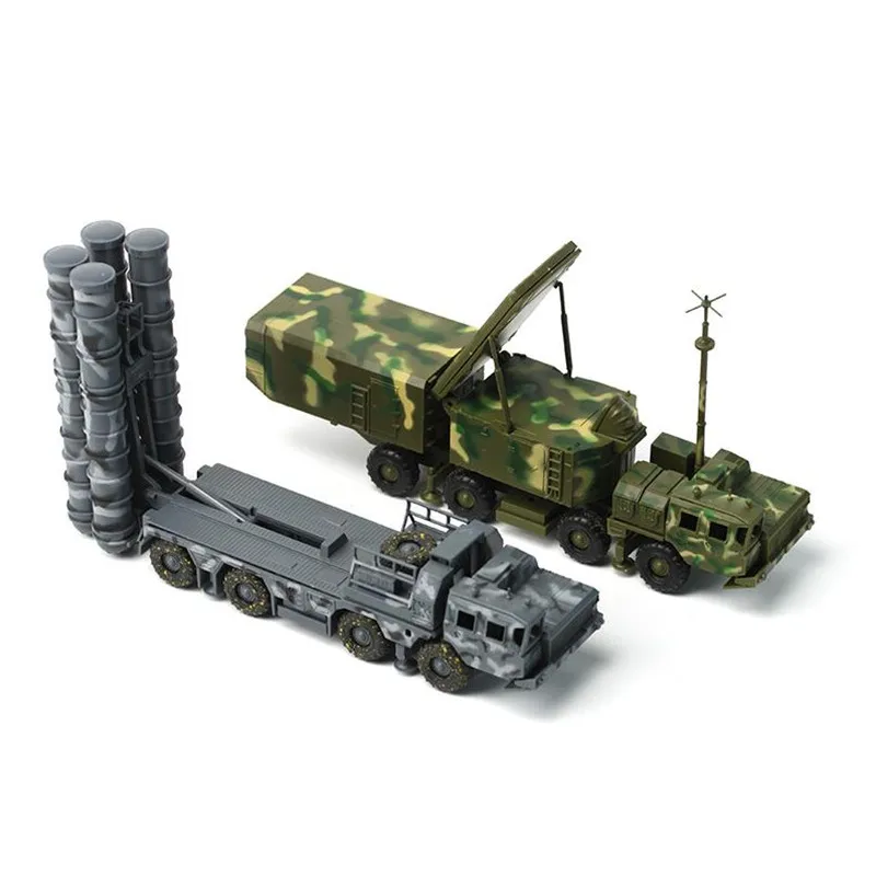 

Military Model S300 Surface-To-Air Missile Transport Vehicle 2pcs/set 1:72 Miniatura Diy Kit Weapon Toys For Children