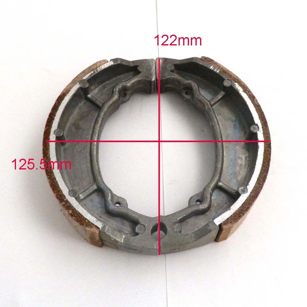 Настоящие тормозные диски универсальные задние барабанные тормозные колодки для 13 дюймов колеса Gy6 150cc мопед скутер