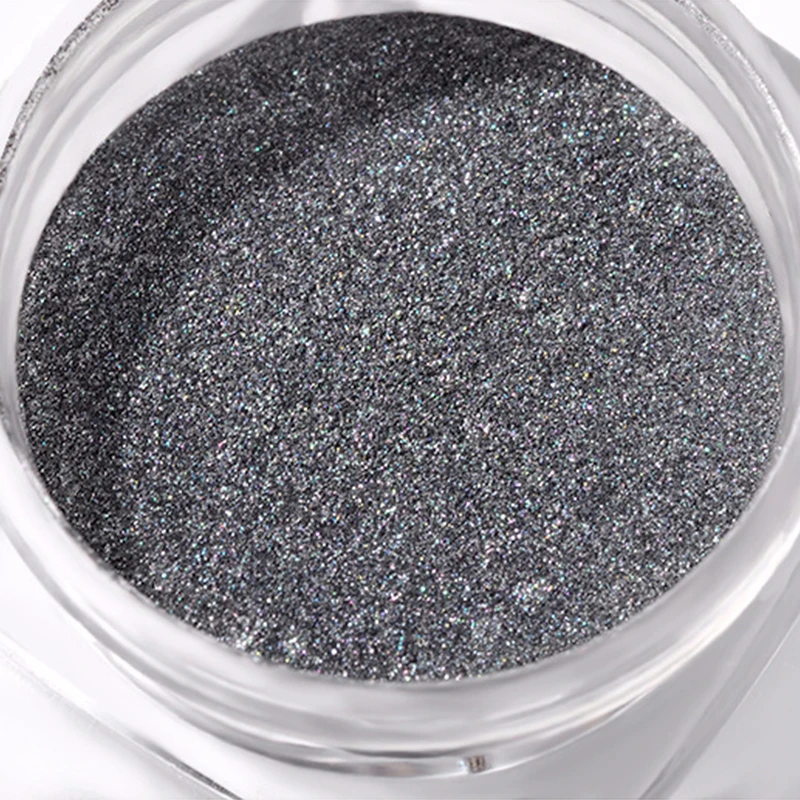 Ladymisty волшебное зеркало черный блеск для ногтей фиолетовый пигмент порошок 1 г супер гладкий дизайн ногтей Блеск хромированная пыль маникюр