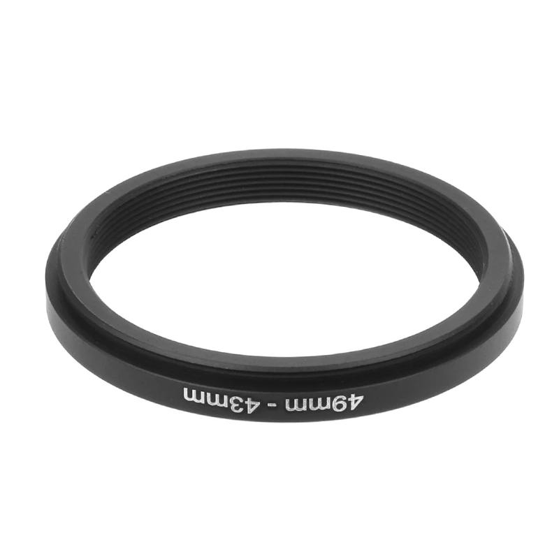 

49mm To 43mm Metal Step Down Rings Lens Adapter Filter Camera Tool Accessory New