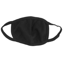 Черная мужская и женская велосипедная противопылевая хлопковая маска для лица респиратор