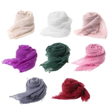 Мягкие кисточки Ткань для шарфа ребенок Фотография реквизит наполнение новорожденных марли обертывание плед для фотографирования для обертывания пинг пеленания