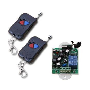 

85V 110V 120V 220V 250V 1CH Wireless Remote Control Switch Transmitter with Two-button Receiver for Appliances Gate Garage Door